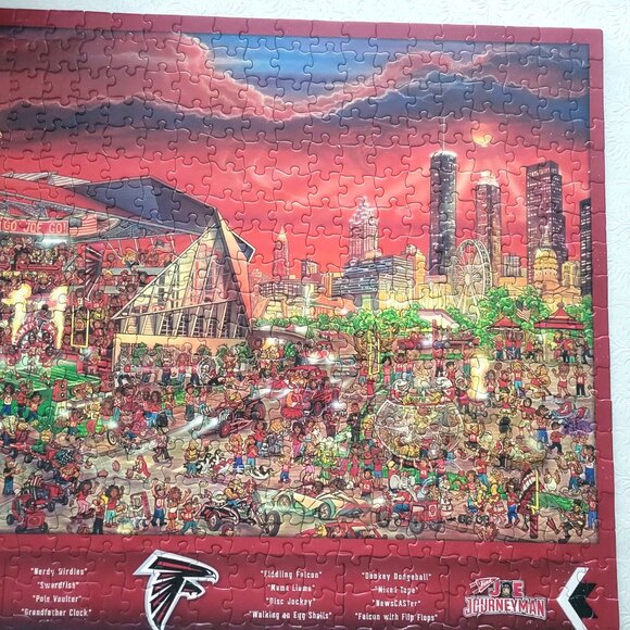 Atlanta Falcons NFL Puzzle Search Puzzle “Can You Find Joe?” 500 Pieces Made in - Picture 5 of 11